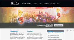 Desktop Screenshot of idgworldexpo.com